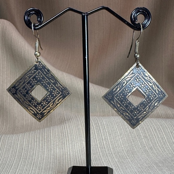 Jewelry - Chic Black and Copper Bohemian/Tribal Earrings